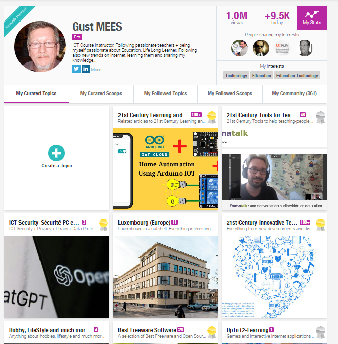 knolinfos's tweet photo. WOW! I am feeling very happy to announce THAT my #Curation on @scoopit reached the 1 MILLION (1.0M) views today! ===> https://t.co/XsnxCbs895 <===> #EDUcation #CyberSecurity #Maker #MakerED #MakerSpaces #DigitalCitizenShip #Privacy #LEARNing2LEARN #LEARNingByDoing #Autodidact https://t.co/IE83EiNsAY