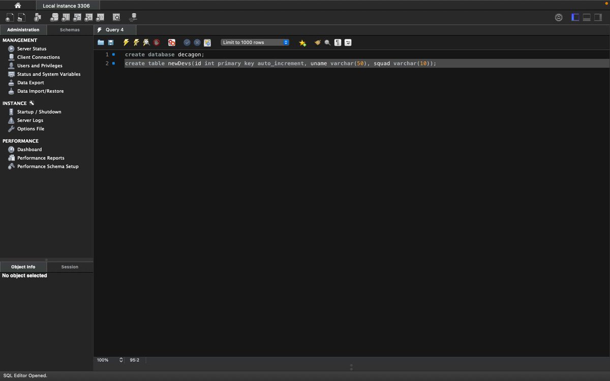 gr8erkay's tweet image. #BuildWithVee Day 4/100 

It&apos;s been a long day and I must say setting up databases for my facebook app has not been so easy.

I&apos;m working on mySQL as well as learning to implement dependencies to run the app.

Tomorrow we go again.

#100daysofcode 
#Buildwithvee100daysofcode