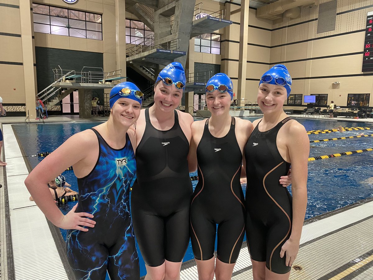 BSSswimanddive's tweet photo. Congrats to Amy Pollard, Kara Good, Palmer Taul, and Trinity Tuggle for their 8th place finish in the 200 free relay at the COMO Invite. https://t.co/x7YaYLgQMQ