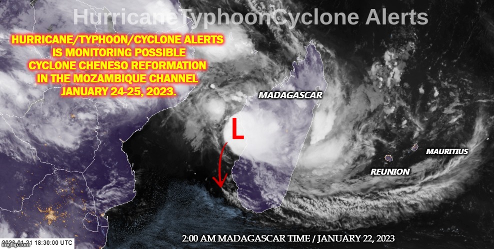 GlobalCyclones's tweet photo. * #MADAGASCAR: #CycloneCheneso
-#Cheneso #TropicalCycloneCheneso #TCCheneso #Antananarivo #Toamasina #Reunion #Mauritius #Manompana #Antalaha #Mahambo #MascareneIelands #Morombe #Itampolo #Toliara #Ifaty #Beloha #Manakara #MOZAMBIQUE
-BLOG/MAPS/SATELLITE
https://t.co/AX08RPm1I9 https://t.co/EkR1Hn7kZO