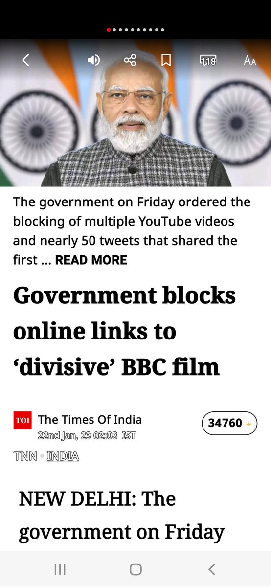 Anupbhatia7's tweet image. #modi #sachkasaamna 
#moditruth 
By doing this ypu have proved to the world two things .BBC is right and india is ruled by a demon where there is freedom of press . Hai dum modi to ban bbc