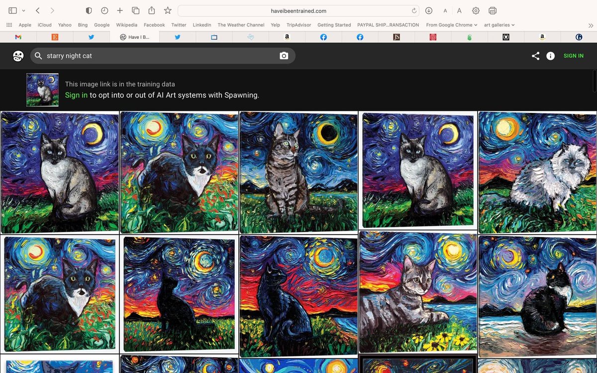 AjaArt's tweet photo. 30 screenshots later and it looks so much like the NFT thing last year. Another year, another fight against the use of my art without my permission. Only this time there’s a lawsuit. #aiart https://t.co/08RUTxa2ri