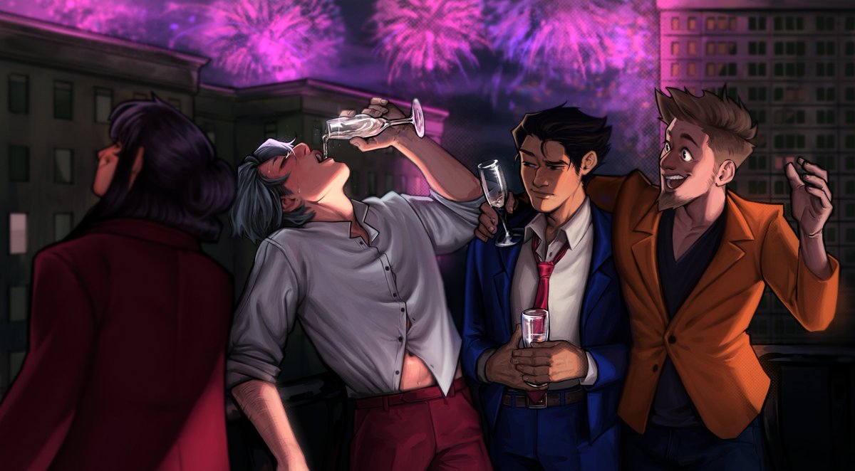 jhinthony's tweet photo. "New Year's Eve 2016"

#AceAttorney https://t.co/oFTdEv6AdX