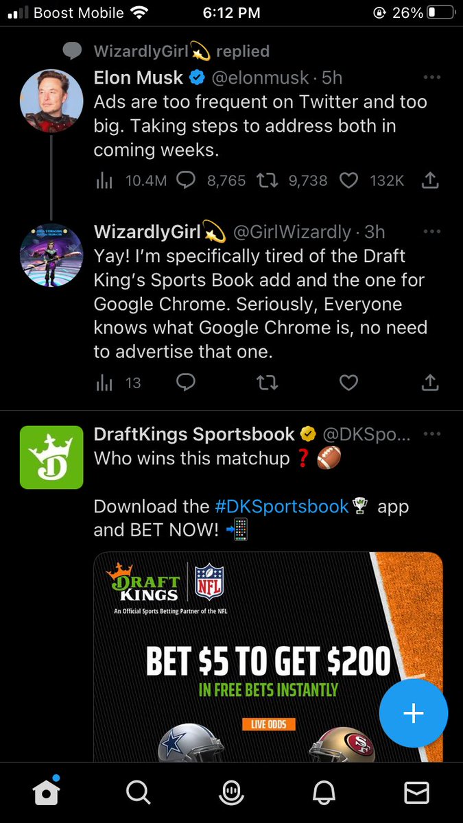 AngelaWiz101's tweet photo. @GirlWizardly @elonmusk Literally the ad below this post…… https://t.co/ZKgXuaZ28x