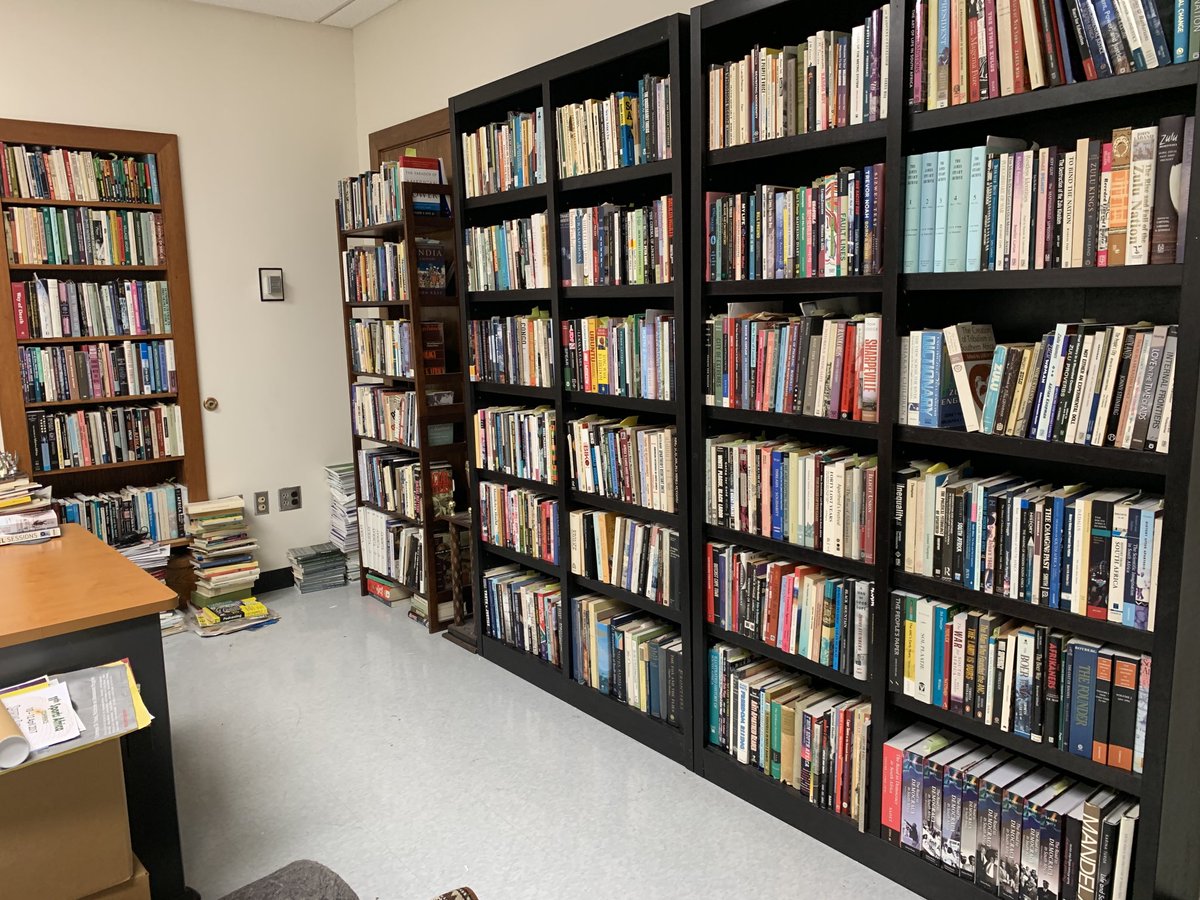 _futbolprof's tweet photo. Bookshelves finally sorted. New office feels a bit more tidy. #SaturdayProjects https://t.co/ANLNlaC757