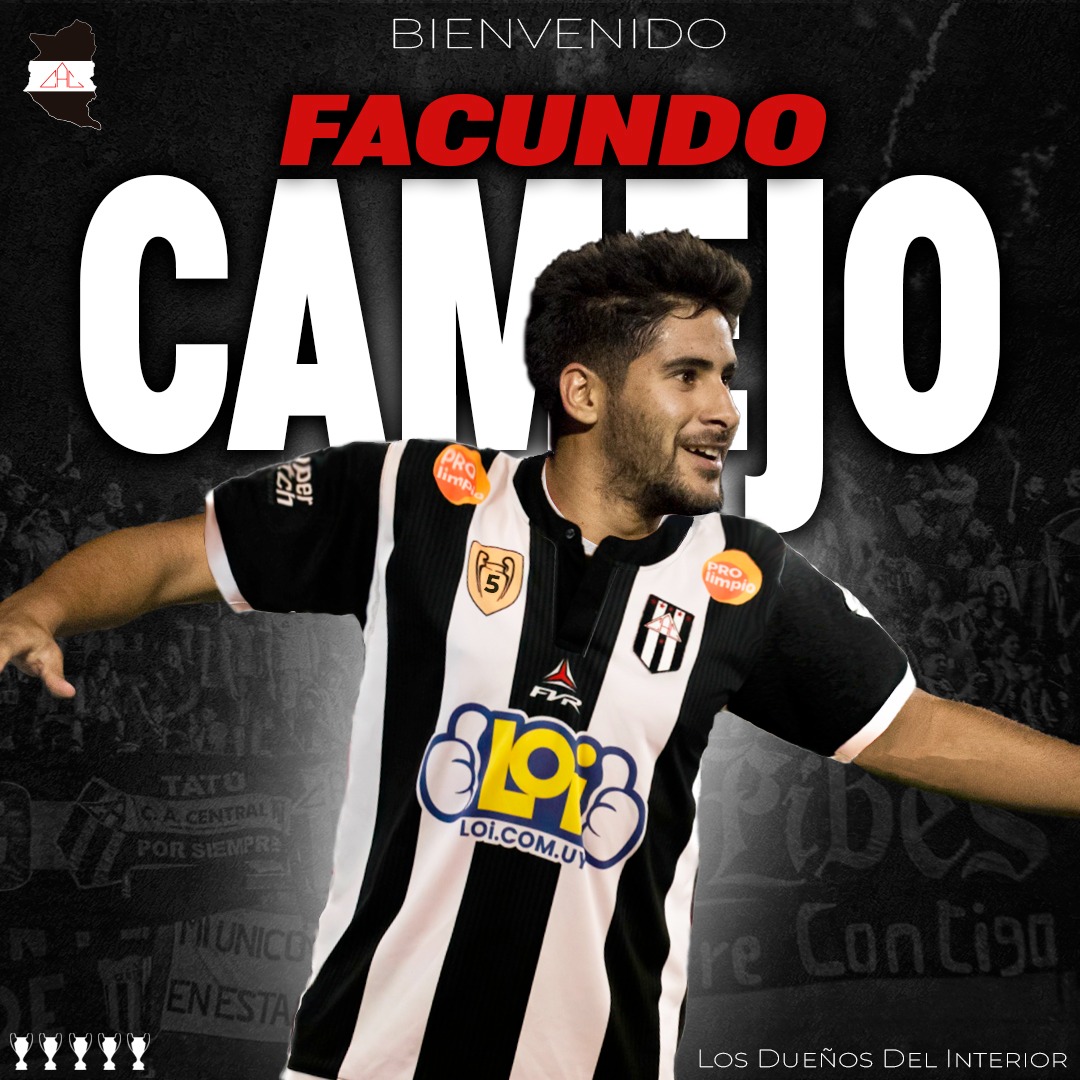 ¡𝘽𝙞𝙚𝙣𝙫𝙚𝙣𝙞𝙙𝙤 𝙁𝙖𝙘𝙪! 👋🏼

El canario Facundo Camejo es la primera alta del conjunto Decano para esta temporada 2023. El delantero que está defendiendo la selección de Canelones llega proveniente de Darling.

¡Vamos por todo, <a href="/FacuCamejo/">Facu Camejo</a>! 👊🏻💥⚽

#LosDueñosDelInterior