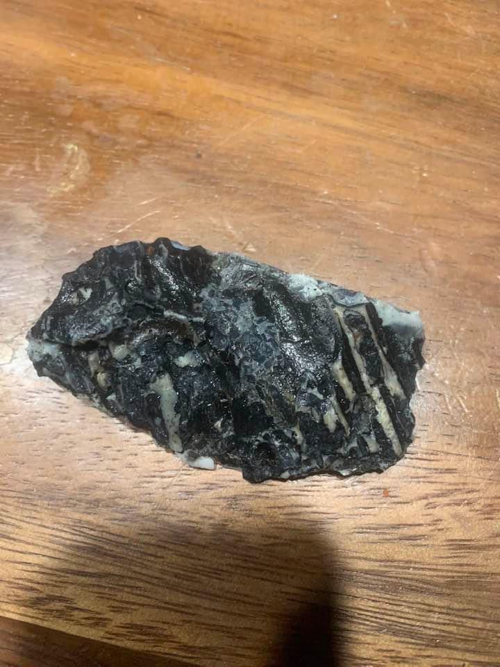 Meteorite found in Porter, OK!!! Wow!!! Ryan Moore found this in his yard! 

Thanks, Cliff Casteel for tracking this down.