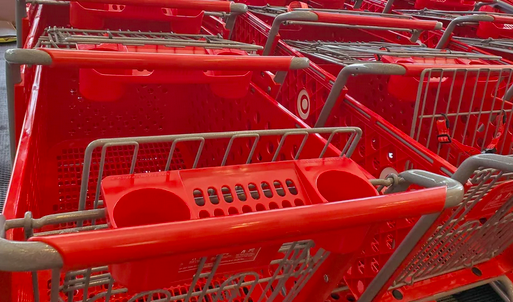 gildingvintage's tweet photo. @AriMelber Love the Target cart...dual cup holders, AND a place for your iPhone! https://t.co/6PY1uNEksN