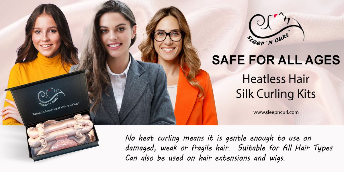 ❤️Step up your hair game! ❤️

Heatless curls are safe for ALL ages and all hair types! 
Did you know that #heatlesshaircurls can even be used on hair extensions and even wigs?

So go ahead... Try the Sleep 'N Curl absolutely RISK FREE for 30 days! 

sleepncurl.com/products/sleep…