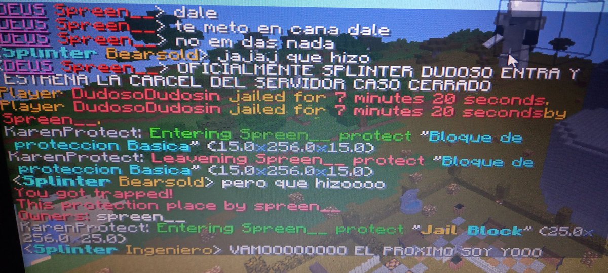Tenemos primicia, <a href="/SplinterDudoso/">Splinter Dudoso</a> ha Sido el primer entrar a la cárcel y estrenarla, Sus cargos son los siguientes... Intento de robo + romper y intentar romper + intento de soborno a la autoridad, Se le castigo con 7 meses y 20 días.