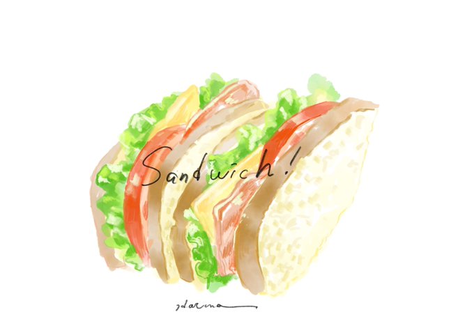 「sandwich signature」 illustration images(Latest)