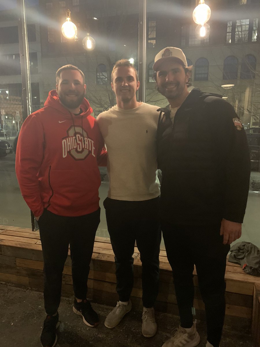Great to be back with the ole trio to see <a href="/DChrisman91/">Drue Chrisman</a> play at Buffalo tomorrow #GoBucks
