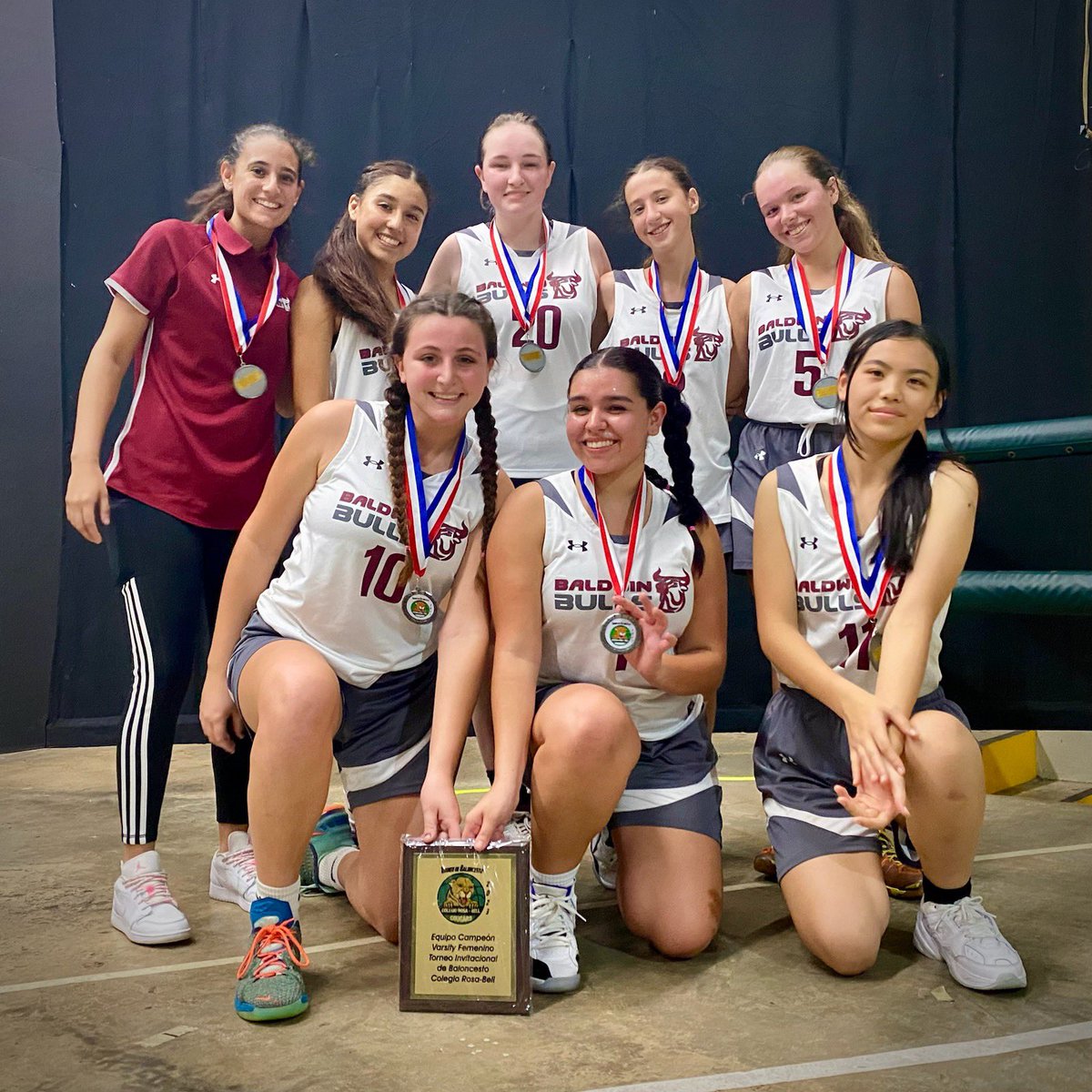 BWN_BullsSports's tweet photo. Congrats to our Girls Varsity Basketball team on earning a runner-up finish at the Rosa-Bell tourney! GO BULLS! #BaldwinPride#BWNStrong #IBelong #TheBaldwinDifference #BULLSinAction https://t.co/meZJQF3QMo