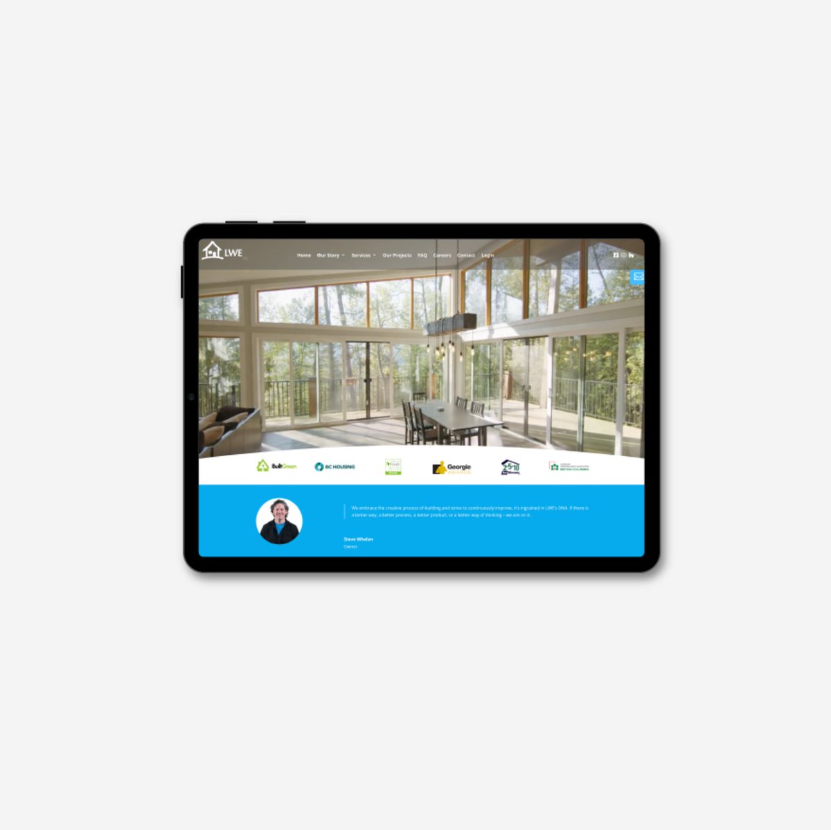 wearebirr's tweet photo. Premier home builder, LWE, approached birr to redesign a website that matched the quality of their craftsmanship. 

We created content for the site that articulated who they are and the value of what they do, using quality imagery to match. 

👉 https://t.co/buyJrn0Qgp https://t.co/RK6WowVkyz