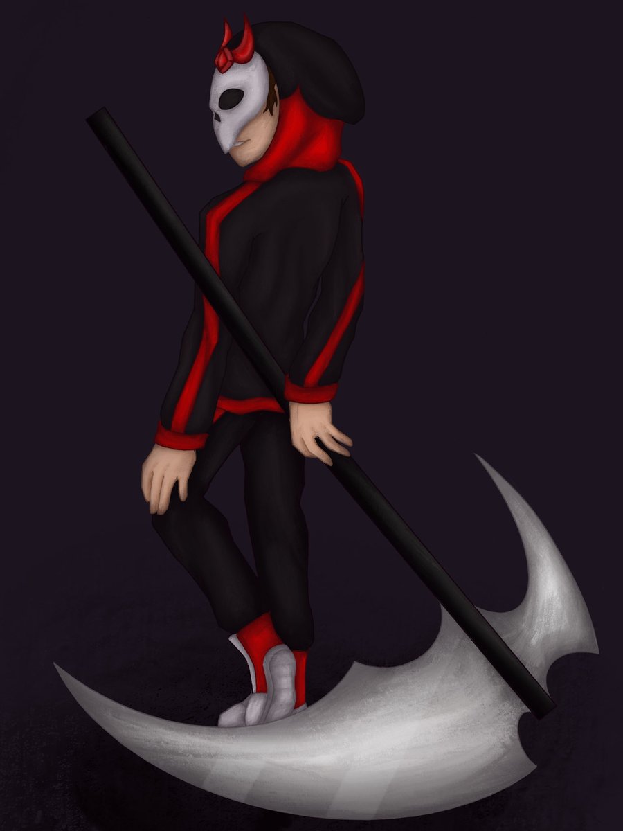 fox_bits's tweet image. Stream last night got me to draw this since we were just going off about Scythes (note I’ve never drawn one before this so :/)  
@_Skyzy_ enjoy the attempt at fanart