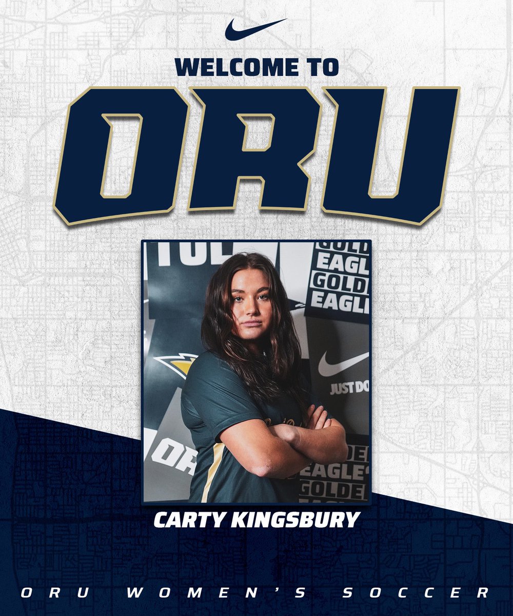 ORUWSoccer's tweet photo. Welcome to ORU, @cartygrace ! 🦅

“Carty is very intelligent soccer player that will help us dictate the rhythm &amp; will help from a physical aspect in our midfield as a ball winner. Coming from Texas Tech she has experience in a good conference &amp; knows what it takes.” https://t.co/0zQbh8XMyQ