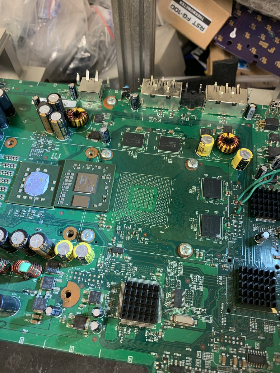 _PMDevelopments's tweet image. Not done one of these for a few years, Xbox 360 (xenon mobo) GPU replacement. Back in the day, I was doing a few of these every day.