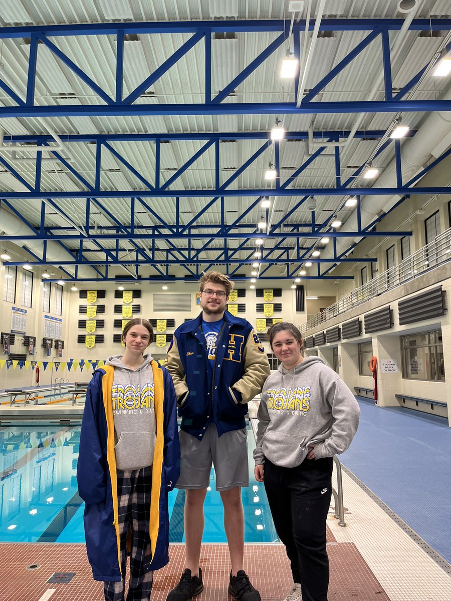 SwimandDiveHHS's tweet photo. Great meet at #NCC today. Girls finished 5th and the boys finished 3rd. Proud of everyone, but SOTM are Lila, Ethan, and Gracie! Fun to see their work pay off. @HighlandHighHHS @stohAD1 @jujawhitney https://t.co/iOL8JedCYQ