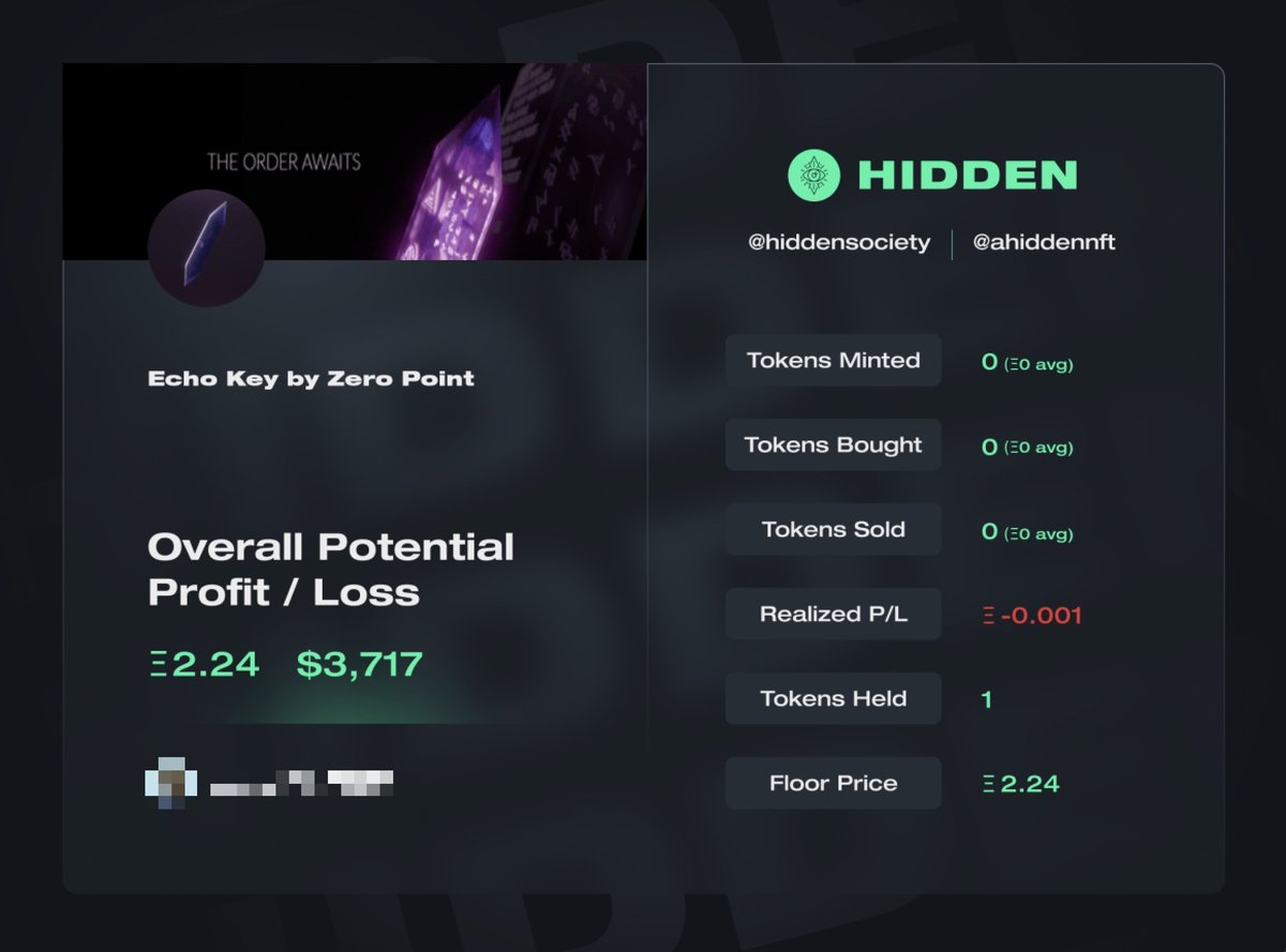ahiddenNFT's tweet image. EchoKeys - another huge success for our members hitting 10+ keys out of a limited supply of 350. Thousands of dollars of profit without any cost as they were airdropped for free through a raffle with 25000+ entries

Shout out to our teams at @ahiddenNFT and @Metasniper_app !