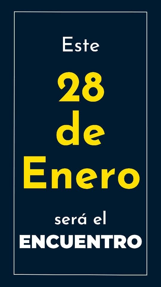 EnCiudadanoSan1's tweet photo. El encuentro será este 28 de enero. Acompáñanos y se parte del rescate de Venezuela https://t.co/PgQWXbX7x5