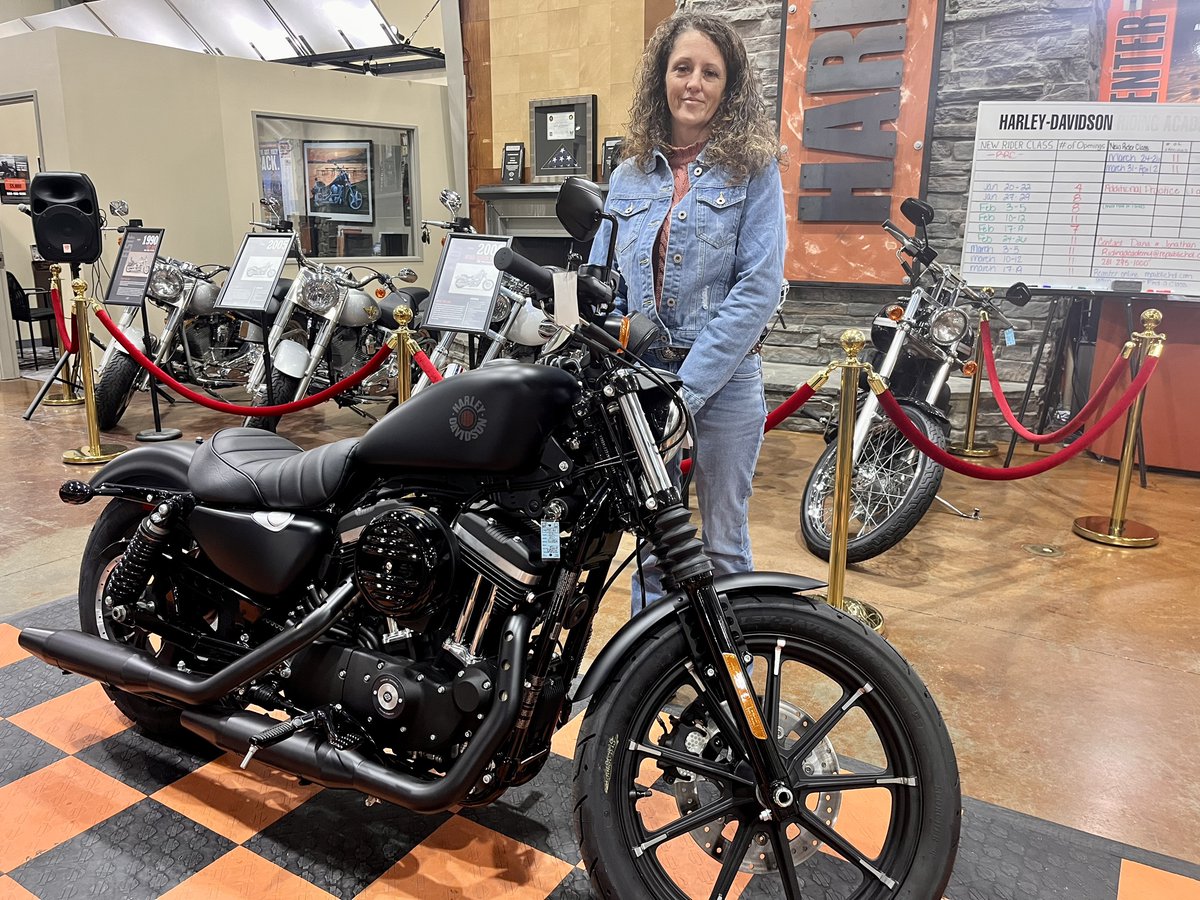 Congratulations Crystal on the purchase of your 2022 XL883N Iron. Welcome to the Republic Harley-Davidson family!