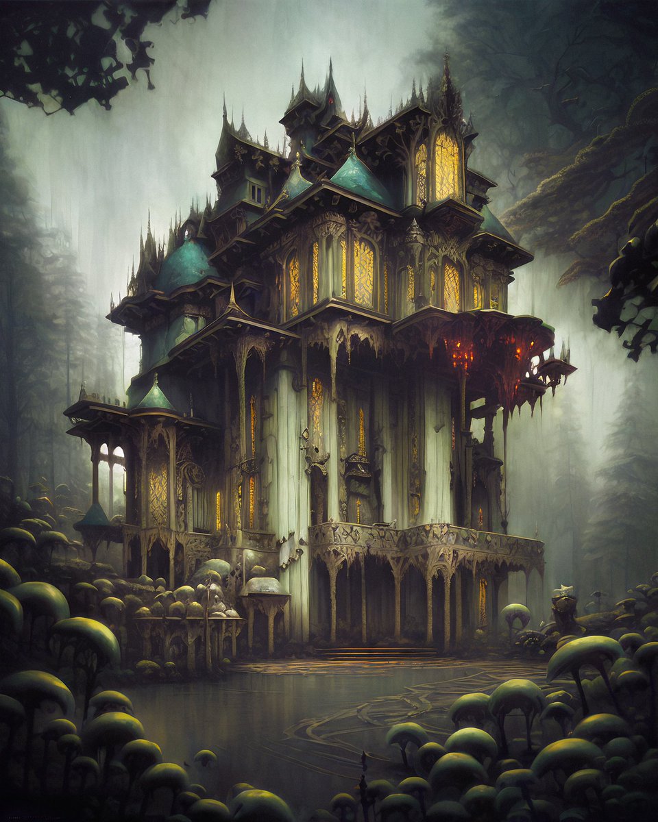 Elegance
Once a grand estate, this mansion now sits abandoned in the heart of the swamplands, a haunting reminder of a bygone era.

#AIArtCommunity #ImageSynthesis #AIArt #DarkArt