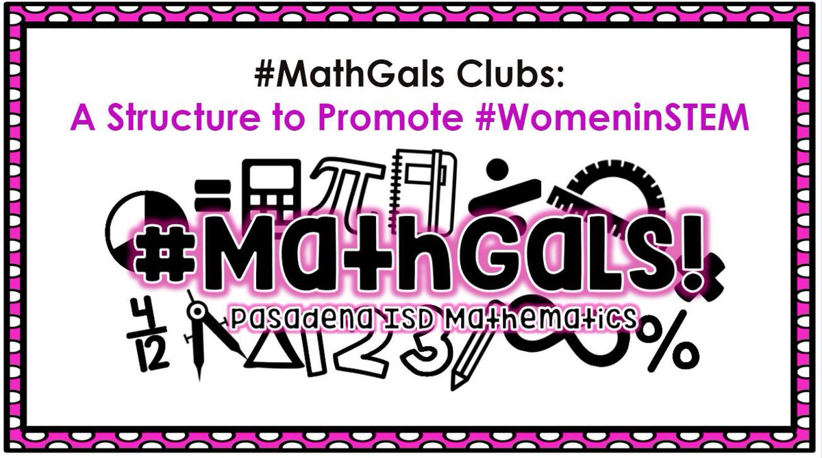 janetdnuzzie's tweet photo. #PISDProud! @MarianaBreaux, @WymanEvan, & myself presented β#MathGals Clubs: A Structure to Promote #WomeninSTEMβ at #R4Math Conference to share how we provide βmirrors & windowsβ through which our girls can see their future w/mathematics! #MathGals learn & grow together! https://t.co/P1NS4BIrdu