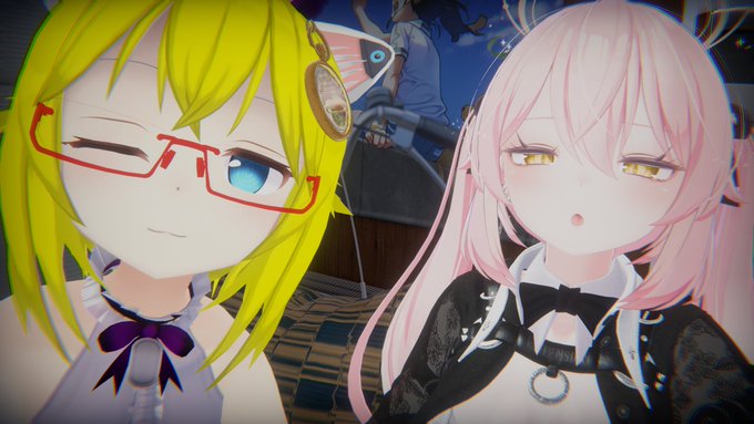 ツーショット撮ったあとに食べ物を食べれるワールドで遊んだり! 