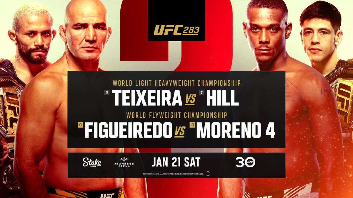 TEIXEIRA VS HILL LIVE STREAM 2023 - MMA FULL FIGHT TODAY | UFC 283: GLOVER TEIXEIRA VS JAMAHAL HILL TODAY LIVE | ON ESPN &amp; ESPN PLUS.

Stream Link-sportlivestream.net/ufc-pctv/