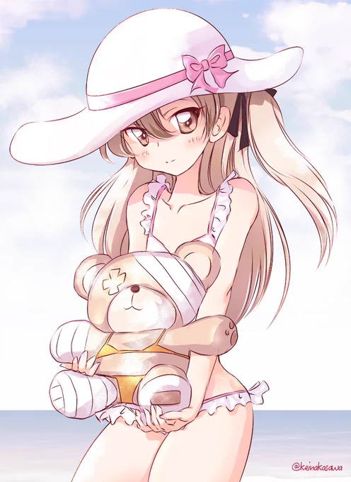 #くそ寒いので水着絵を貼る 