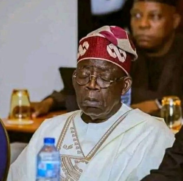 kamanuozuzu's tweet image. The work hasn't started, yet Balablu is already tired. Na by force to become President?

#SleepingMachine