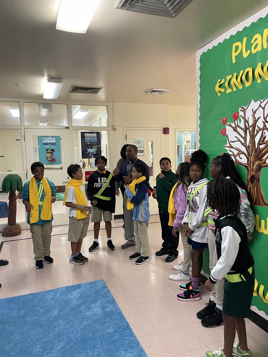 We snuck in and joined our safety patrols during their morning huddle. @PrincipalDarby1 and I are so proud of these remarkable young scholars. Our visitors compliment them every day. @RPEMuseummagnet @BcpsCentral_ #leadersintraining