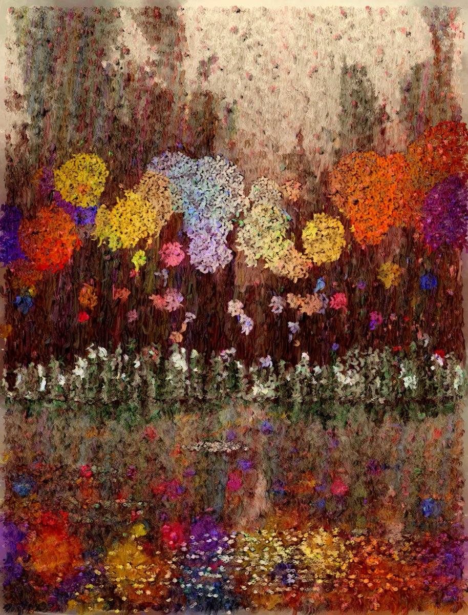 Squishing bugs and looking higher. I need to fix the balloon height, but they look nice in the middle. I'm done for the night  ... have a good one! #generativeart #wip