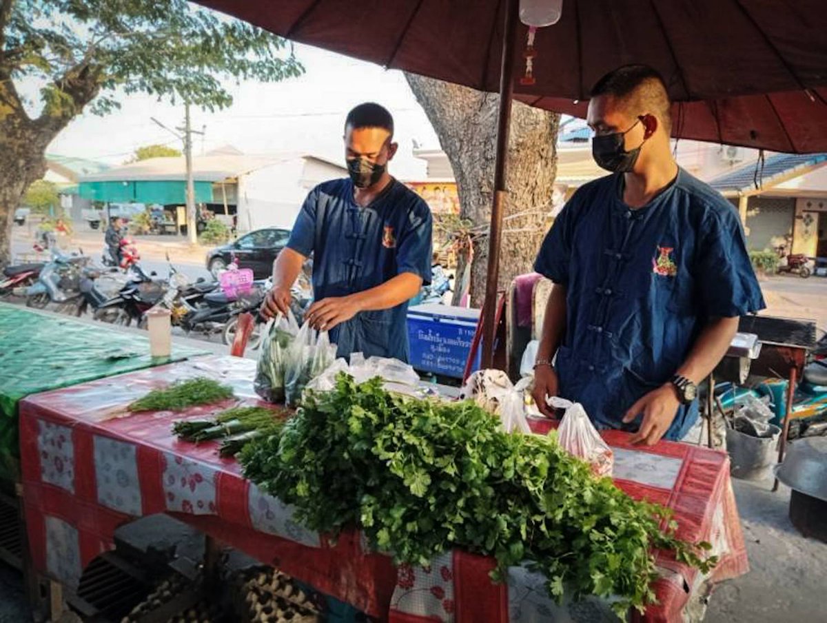 801stregiment's tweet photo. "ผักดี ปลอดภัย ราคาย่อมเยา สู่ตลาดชุมชน" 🪖🥦🌱

กองพันทหารราบที่ 1 กรมทหารราบที่ 8  ได้นำผักปลอดสารพิษ 100% จากโครงการทหารพันธ์ุดีของหน่วย ออกจำหน่ายให้กับพี่น้องประชาชนในราคาย่อมเยา สถานที่ ณ บริเวณตลาดชุมชนนาอ้อ ต.นาอ้อ อ.เมือง จ.เลย

#ทหารพันธุ์ดี
#ร8พัน1
#ARMYSTRON
#ArmyFarm https://t.co/bej0AyQVK1