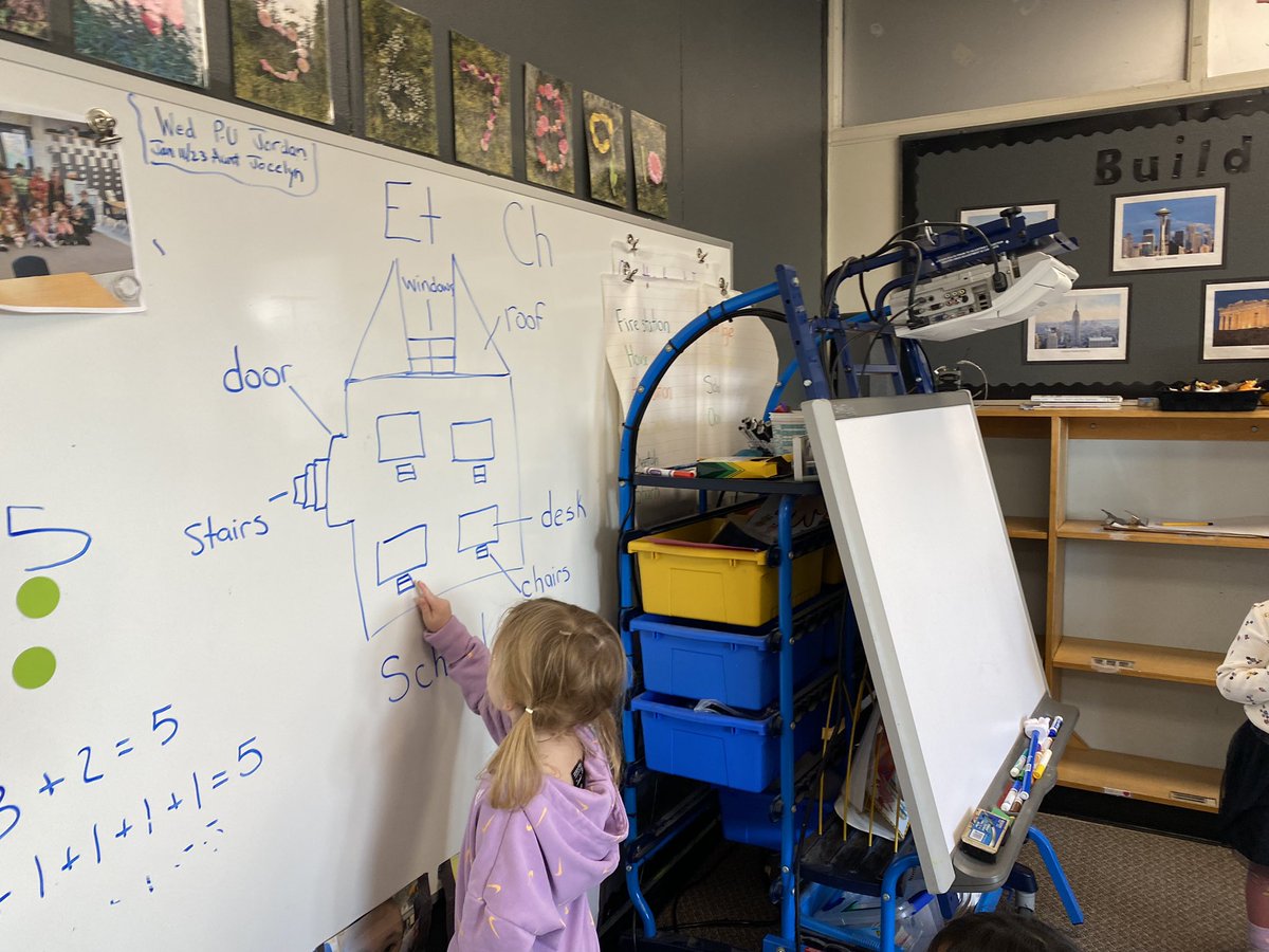 Students have loved playing with their new big blocks this week. The creativity has been amazing! Our focus for the week was to learn the planning process. This helps us to build detailed structures with a purpose and problem solve through challenges.