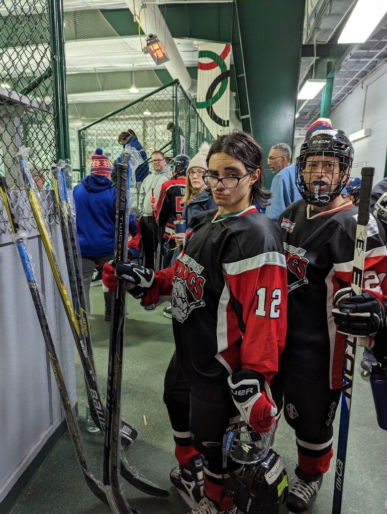 Thank you @bauerhockey and <a href="/specialhockey/">American Special Hockey Association (ASHA)</a> for these amazing hockey sticks. Our players are beyond thrilled to have brand new sticks! 

#EverythingForTheGame