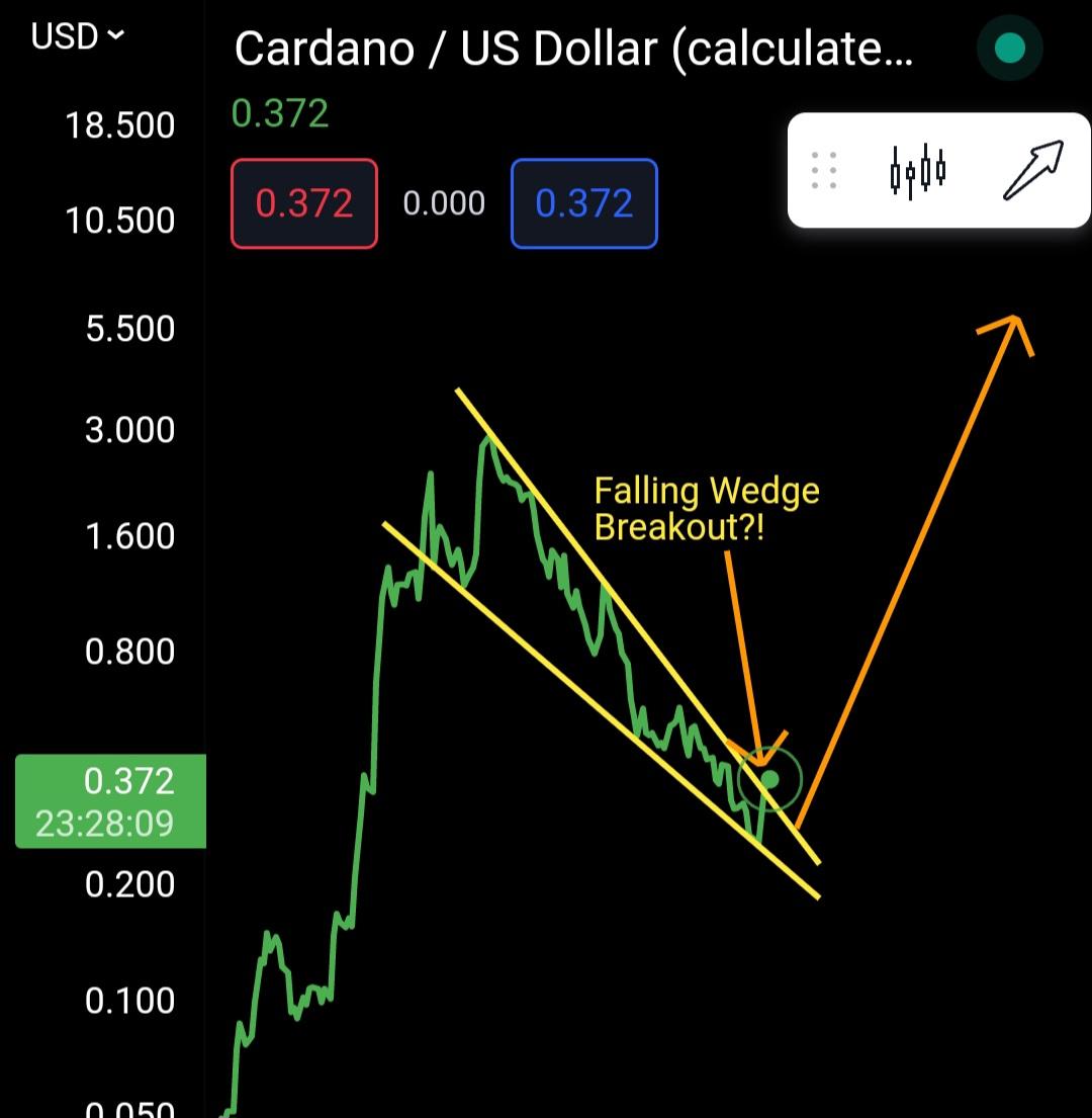 jaydee_757's tweet image. #ADA - Will we have that Falling Wedge breakout tomorrow after weekly close?

Chart structure is looking amazing for $ADA, and I am LONG TERM BULLISH on #Cardano! Im loading up every dip!

(Patreons, please check out &quot;red box&quot; posted on where I&apos;m loading up in case we head down!)