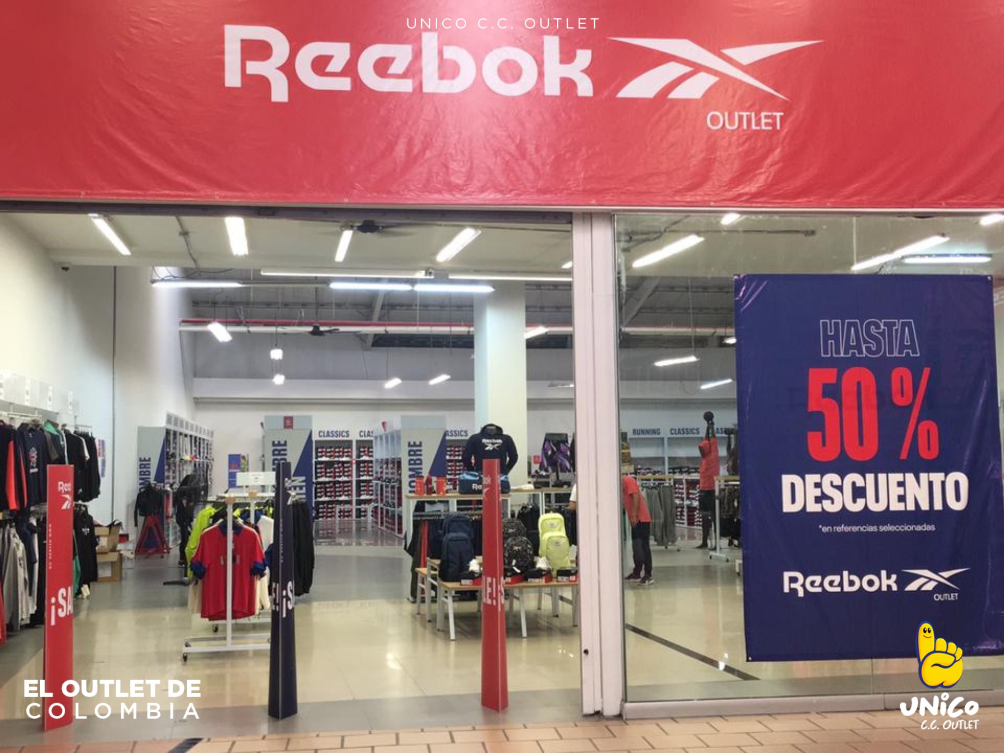 UNICO Outlet on X Todo lo que necesitas para tus entrenos o regreso a clases reebokcolombia encuentra tu tienda favorita en unicooutlet en la ciudad de Cali https t y9AU3Ig04f MegaOutlet ElOutletde...