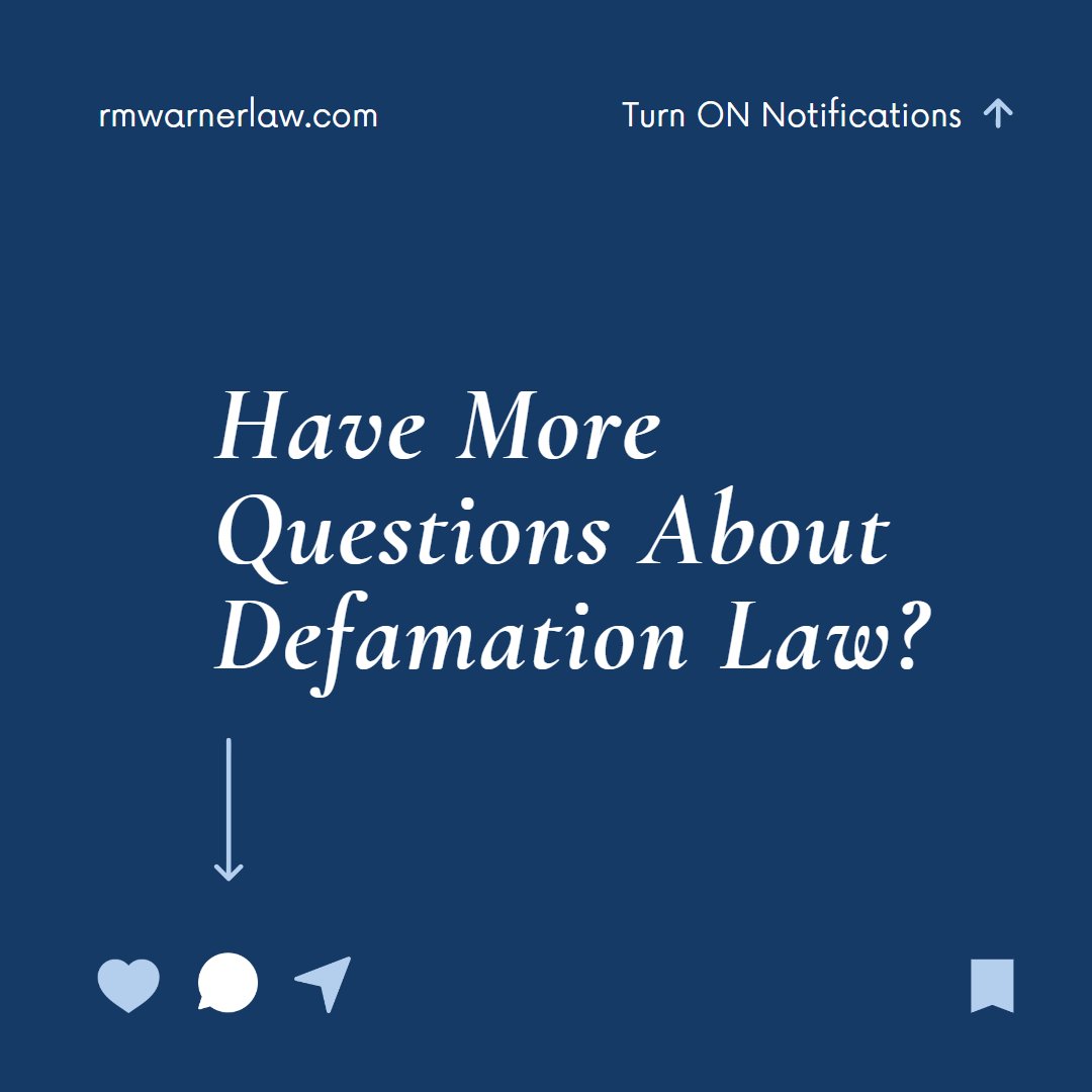 One of the biggest differences between #onlinedefamation and traditional media #defamation is the #singlepublicationrule. This means you need to be EXTREMELY cautious about what you post. Want more guidance? Consult with a #defamationlawyer by clicking the link in my bio today!