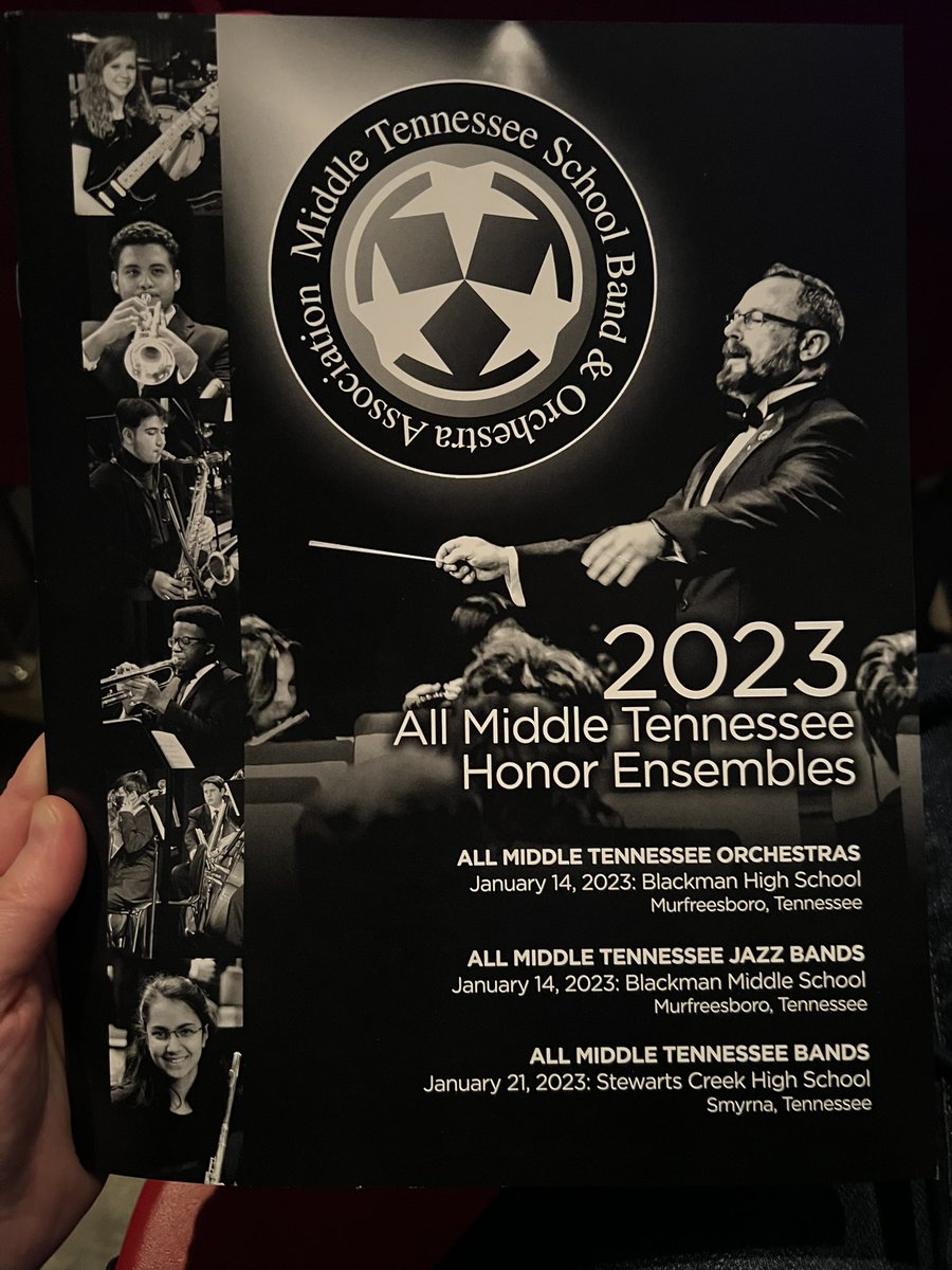 mariehmartin1's tweet photo. Grateful for an excellent music education program @Meigs_Magnet and @MetroSchools! Congrats to all the students selected for Mid-State band, especially my favorite #trumpet player. And special thanks to gifted teachers Franklin Norris, Julie Jolly & Gary Miller #MTSBOA https://t.co/viBDaNklKn