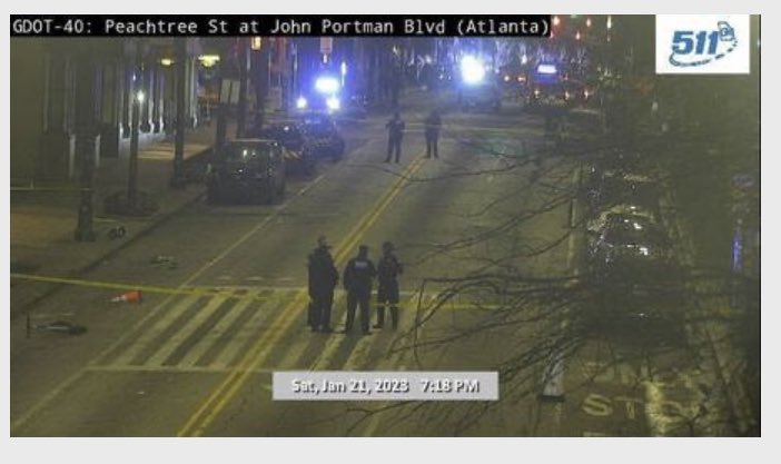 AshleyFrascaWSB's tweet image. Peachtree Street is closed at least between Portman Blvd and Ellis due to rioting. Marta has canceled service at the Peachtree Center station- this affected fans headed to State Farm Arena for the @ATLHawks game. Avoid the entire area please. #ATLtraffic