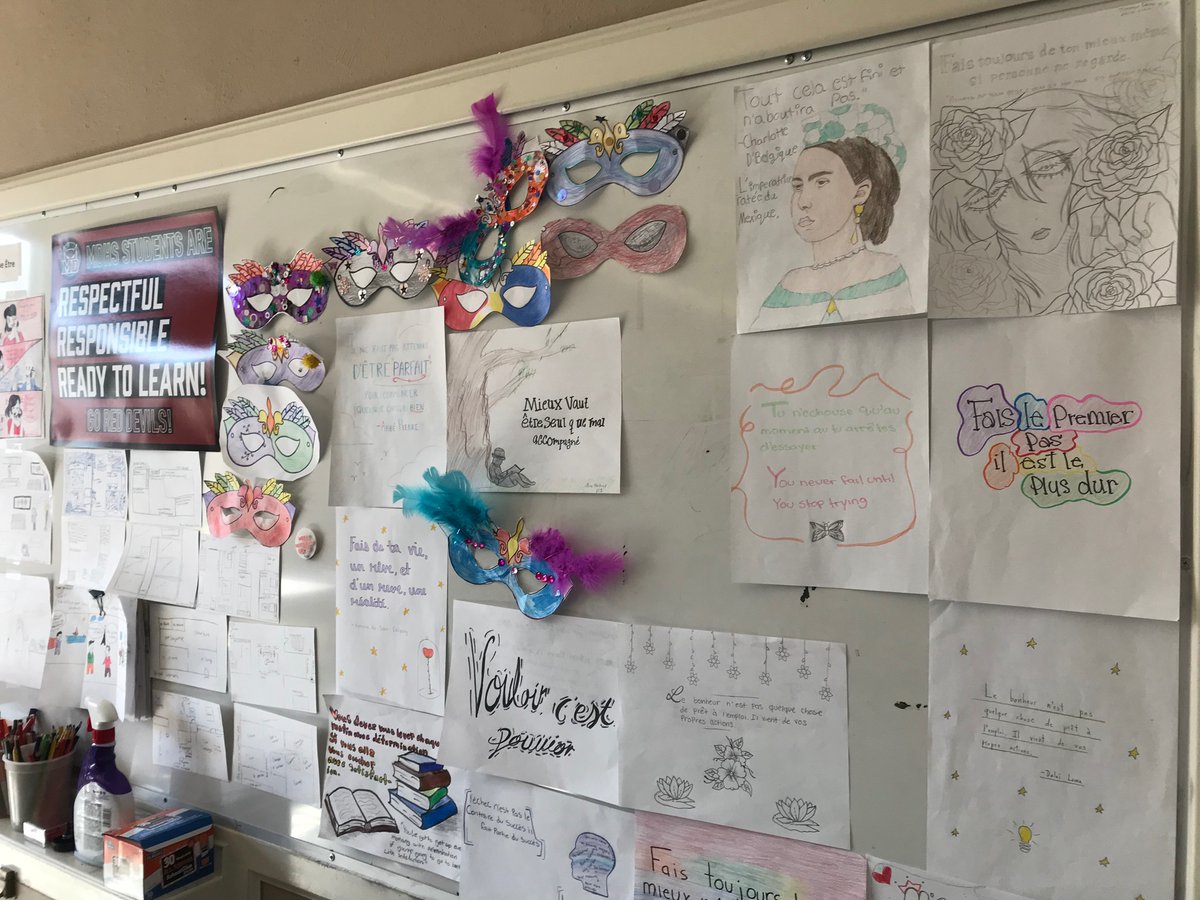 CoachESoccer's tweet image. This was my first semester feeling like a teacher (even though I am a substitute). *Pics of students artwork for French I &amp;amp; II @mtdiablohs 

I created lesson plans, attended workshops, and graded papers. I hope one day I will become an instructor! #studying #CSET @MtDiabloUSD
