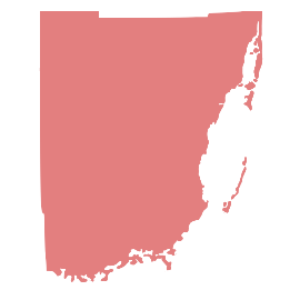 MaxNordau's tweet photo. Left: Miami-Dade County before 2022 redistricting

Right: Miami-Dade County after 2022 redistricting https://t.co/CDwKaaDPSf