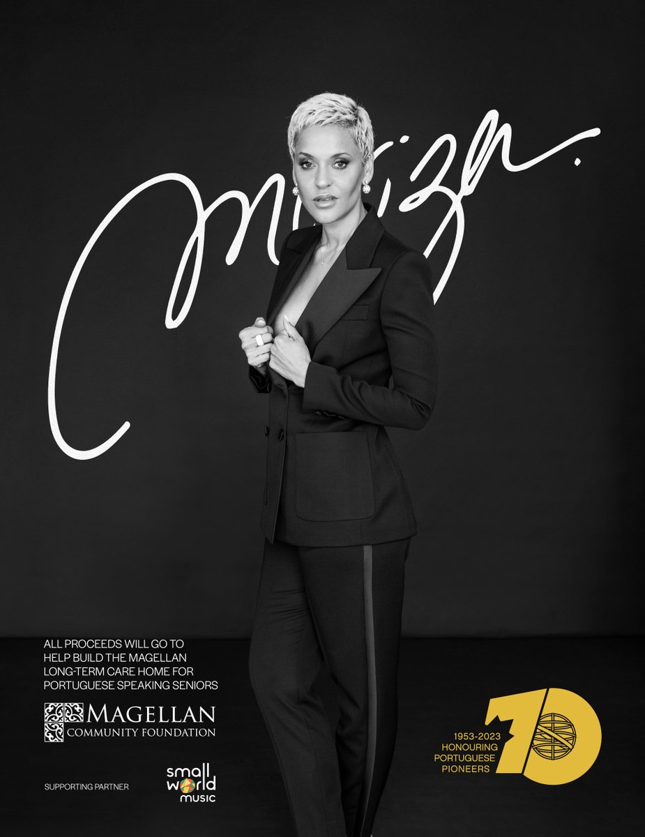 MagellanCF's tweet photo. The Portuguese fado icon, Mariza, will be in Toronto on May 13 as part of the celebration to honour 70 years of Portuguese immigration to Canada. All proceeds from this event will go to help build Magellan.
https://t.co/oi8Xg9Vrdo | Ticketmaster https://t.co/669clj2oOT