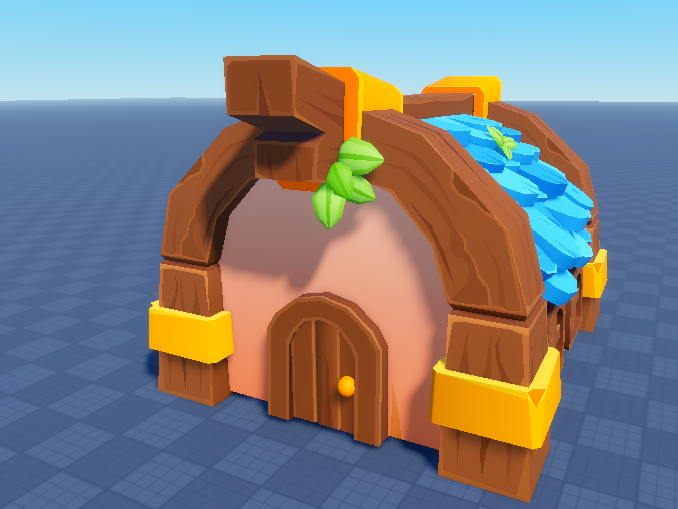 J3D on Twitter: "Blue stylized house in studio #roblox #robloxdev #