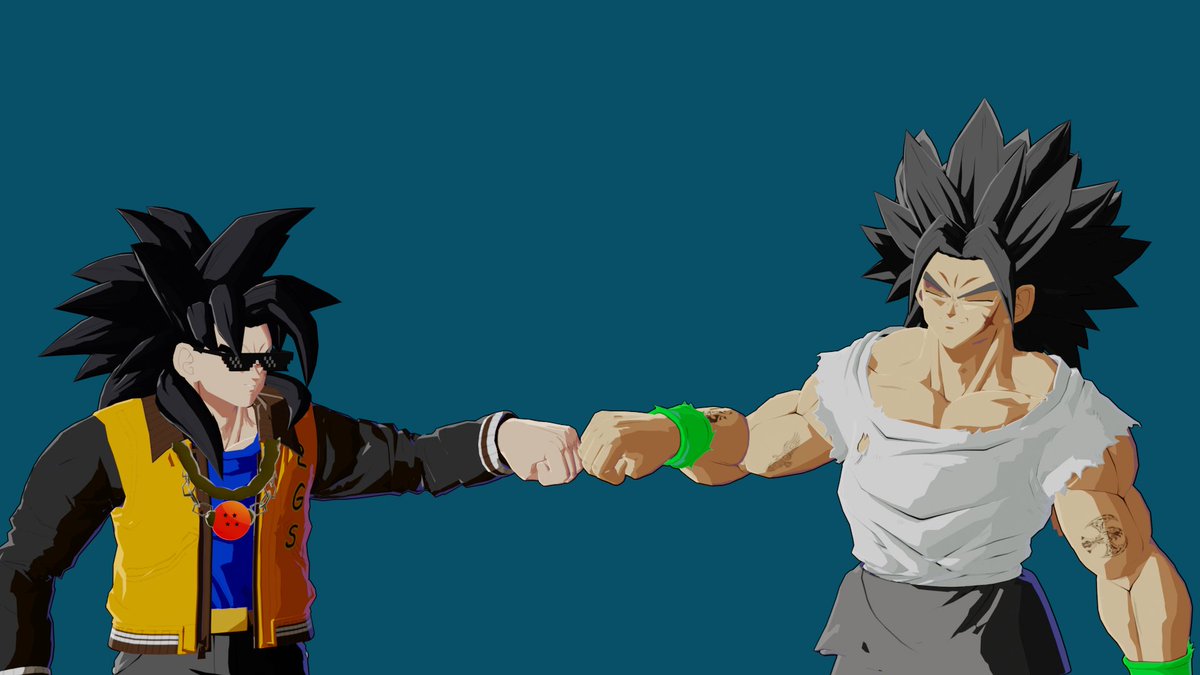 ImmortalGryphon's tweet photo. A Tribute to a legend, even though we only met twice @SlickGoku2GS was like a brother from another mother, mad respect for him, and condolences to his family. If someone like @daitomodachi6 or @SSGPrinceVegeta wants slicks model i used here for their own tribute lemme know. https://t.co/doGA2g4u3M
