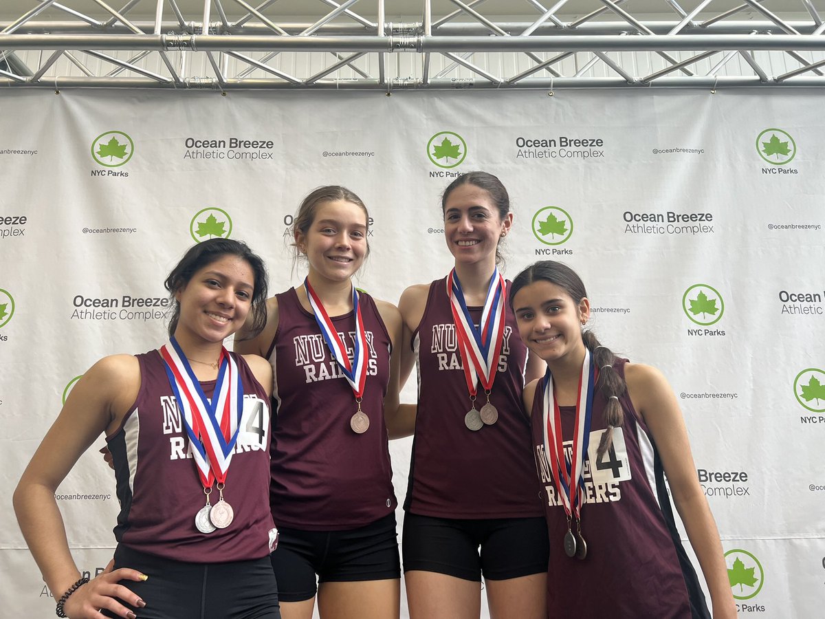 Congratulations to Jaylin Romero,Emma Kirby,Marcella Blancato, &amp; Meya Ranges for breaking the school 4x800 record and finishing 4th at the County Relays with their 10:31.26!!!