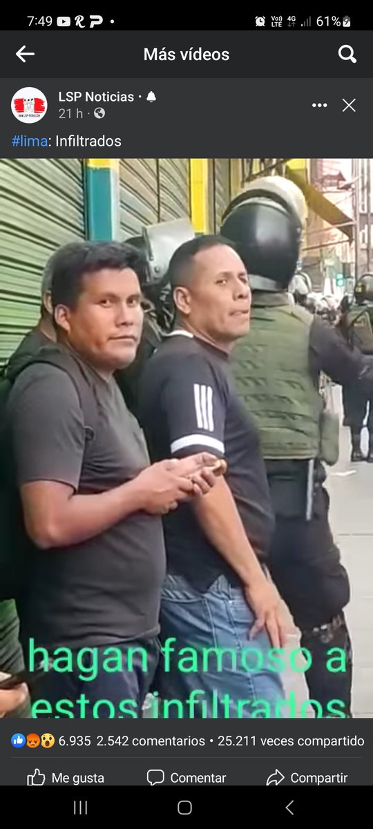 No soy de publicar aca , pero tratare de hcer lo correcto . 
Esto es correcto que se investigue a esos tipos infiltrados ..