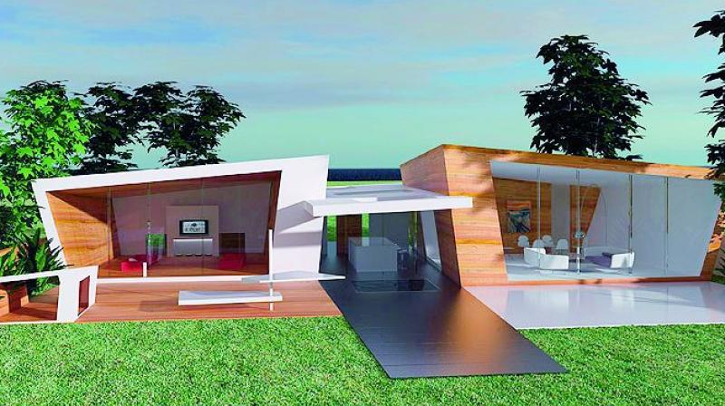 Meanwhile our doghouse. 😂 With 52 inc tv and spa pool.  I swear he does things just to get sent there.