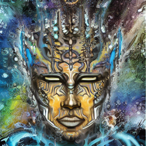 claychollar's tweet photo. This is the 1st Experiments of training the .ai on my own Art Style... I Used @Scenario_gg on theses #mindaltar
#ai #aiart #StableDiffusion #dataset #visionaryart #multidimensional #3rdeye #psychedelic #claychollar https://t.co/LFG5bmishE